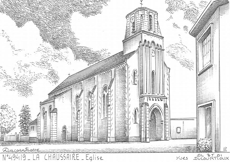 N 49419 - LA CHAUSSAIRE - église